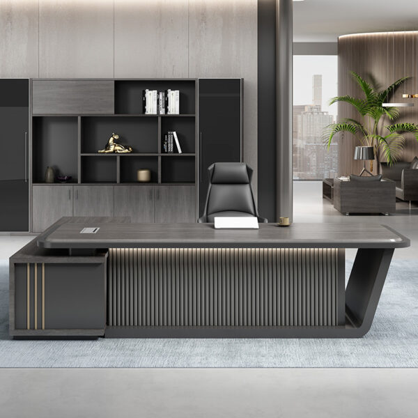 Luxury Big Boss Desk Table Design Home Office Furniture Executive Office Table Office Desk - 图片 5