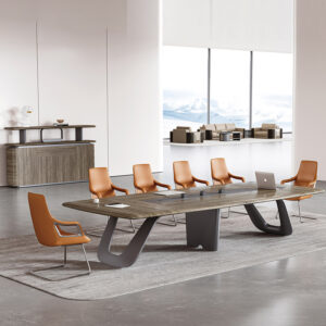 Classic Modern Veneer Office Desk Meeting Room Boardroom Conference Meeting Table