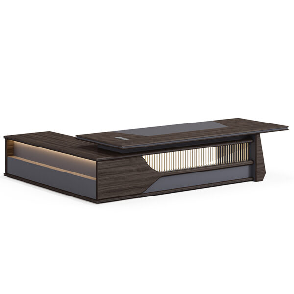 High Quality New Executive Furniture Set Secretary Office Table Modern L Shaped Boss Computer Desk Office Desk - 图片 6