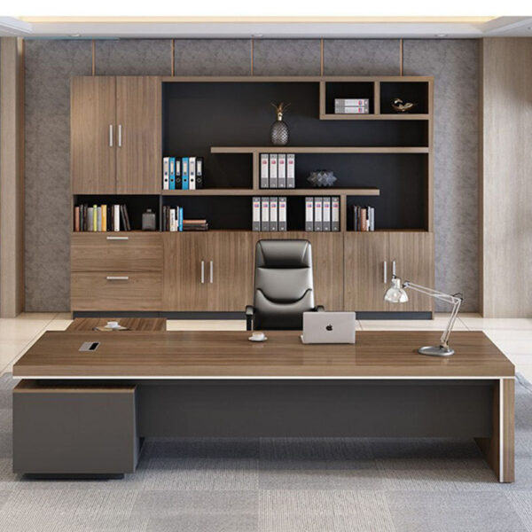 New Modern Office Furniture Latest Office Desk Designs Ceo Executive Desk Manager L Shaped Mdf/mfc Desk - 图片 5