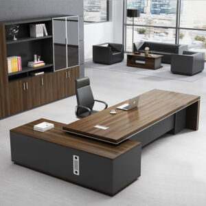 Modern Office L-shaped Boss Desk Large Office Desk Executive Ceo Desk