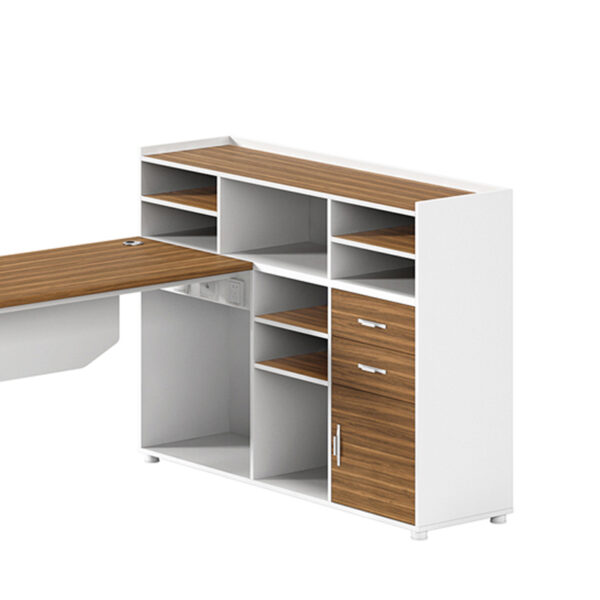 PENGPAI Useful L Shape Furniture Workstation for Office Building One Person Workstation Office Desk - 图片 6