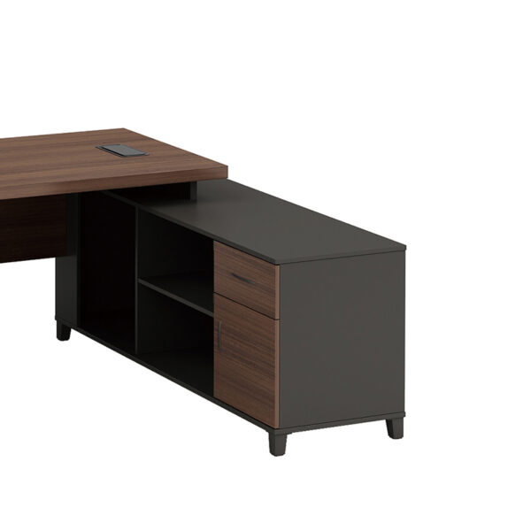 Pengpai Wooden Office Desks Design Modern Latest Staff Executive Office Table Homeuse Table - 图片 6