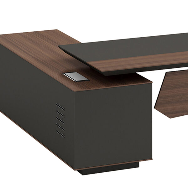 Pengpai Modern Wooden Standard L Shape Office Table Desk for Home Office Furniture Sets - 图片 6
