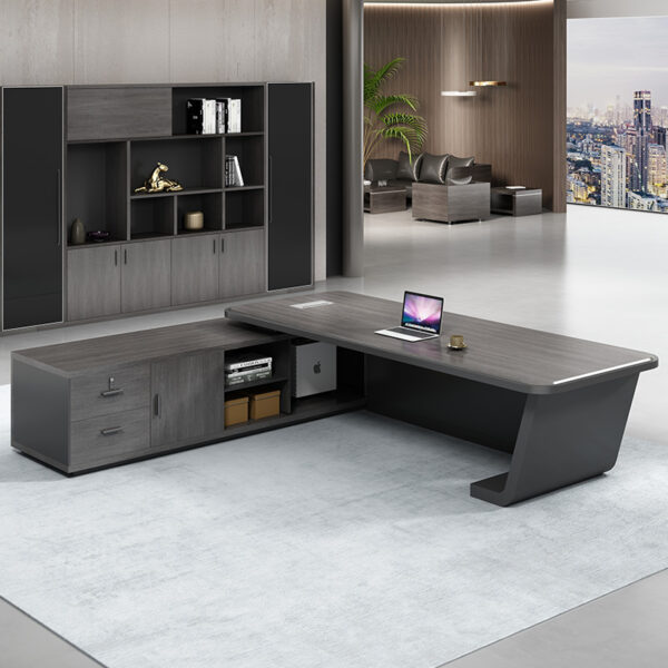 Luxury Big Boss Desk Table Design Home Office Furniture Executive Office Table Office Desk - 图片 6