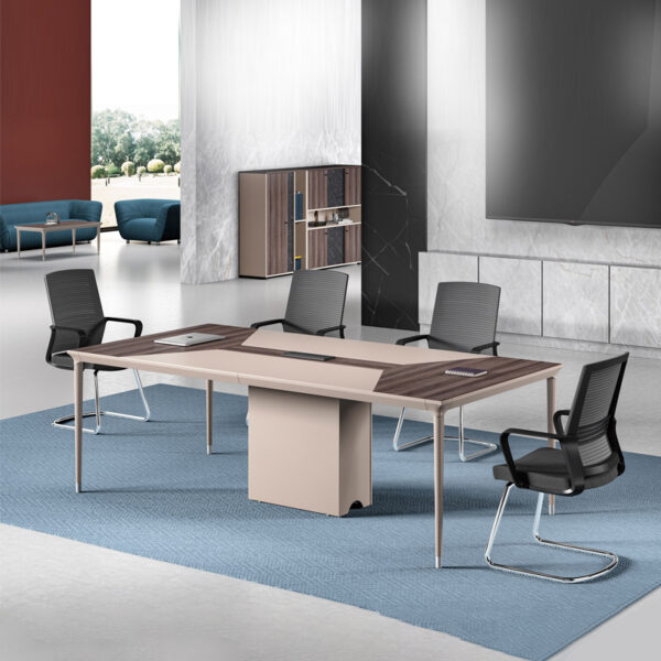 Commercial Furniture Modern Mfc 6 Seater Office Conference Meeting Table Meeting Room Table Conference Desk Conference  Table - 图片 7