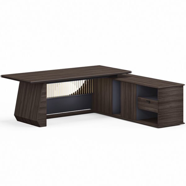 High Quality New Executive Furniture Set Secretary Office Table Modern L Shaped Boss Computer Desk Office Desk - 图片 7