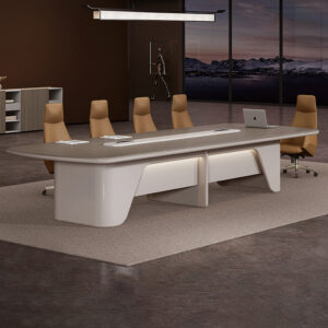 Contemporary Office Furniture Set Simple Rectangular Executive Office Middle Meeting Table