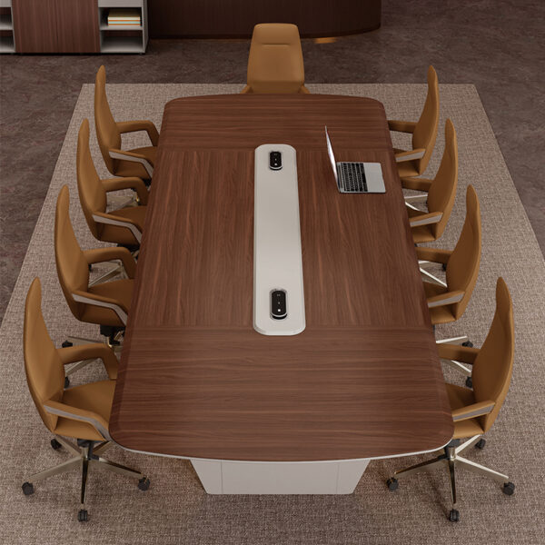 Gloss Conference Table Conference Room Furniture Modern Office OEM Conference Desk Meeting Table - 图片 7