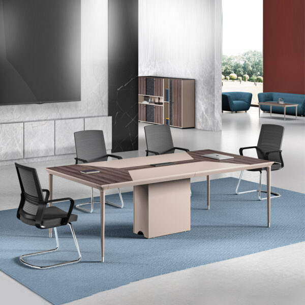 Commercial Furniture Modern Mfc 6 Seater Office Conference Meeting Table Meeting Room Table Conference Desk Conference  Table