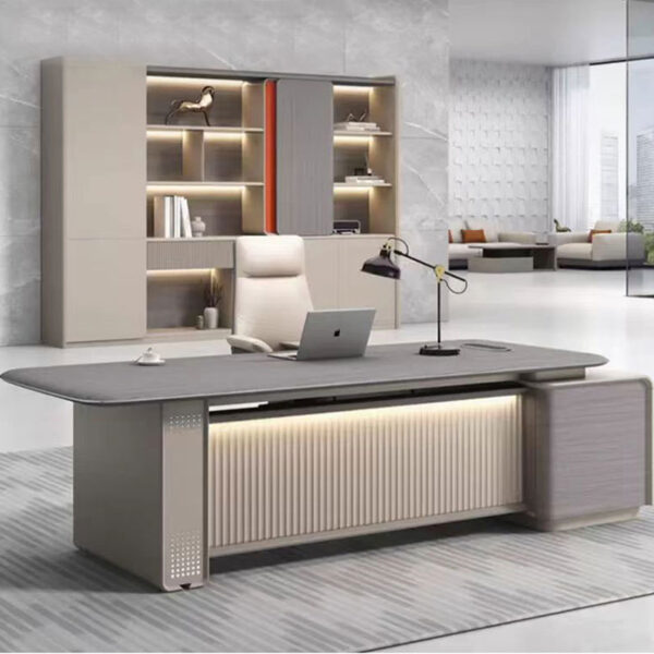 Modern High Quality Executive Furniture Set Secretary Office Desk  L Shaped Boss Computer Office  Table - 图片 7