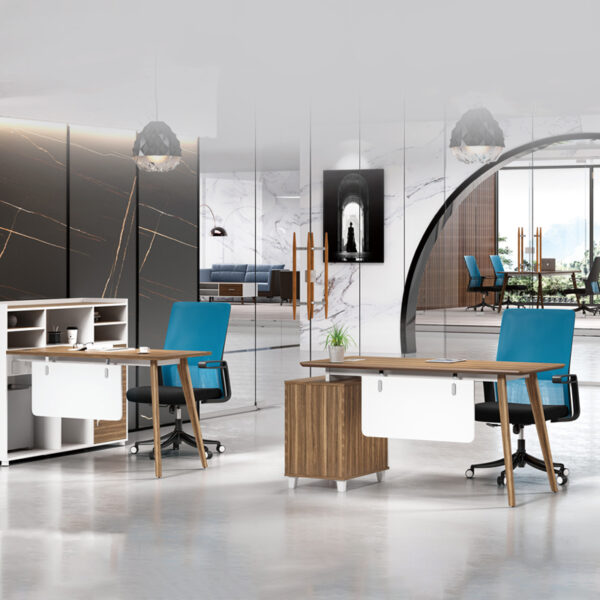 PENGPAI Useful L Shape Furniture Workstation for Office Building One Person Workstation Office Desk