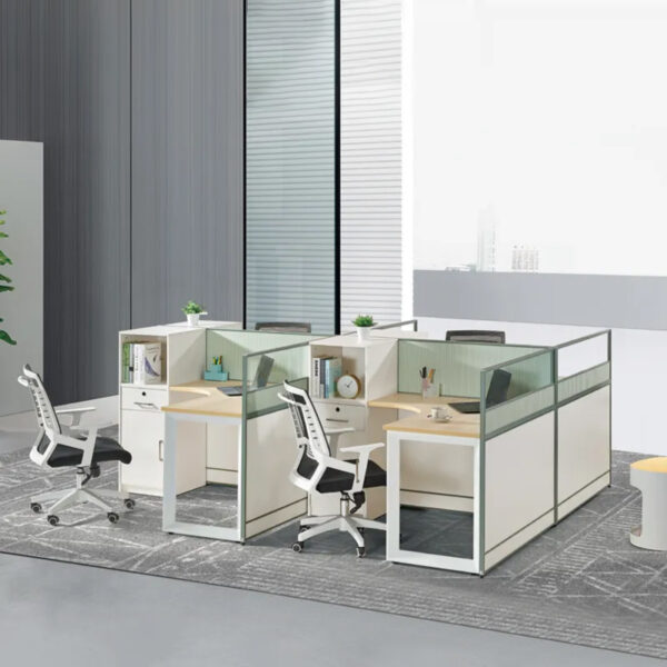 PENGPAI 4 Person Modular Open Standard Sizes Office Workstation Furniture - 图片 7