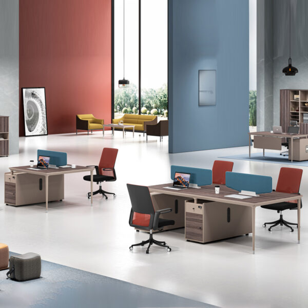 Office Furniture Modern Staff Area Modular Office Desk Workstation for 2 Person - 图片 2