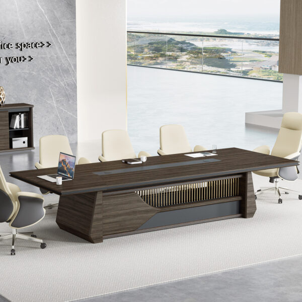 Modern Veneer Office Desk Meeting Room Boardroom Conference Meeting Table
