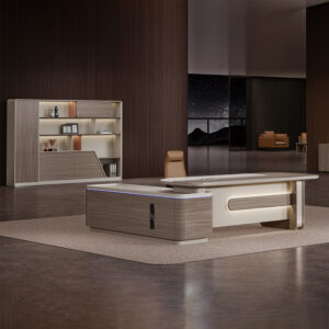CEO L Shaped Office Furniture Modern Wooden Boss Office Table Desk Manager Executive Office Desks