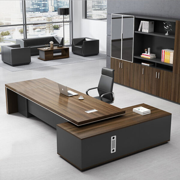 Modern Office L-shaped Boss Desk Large Office Desk Executive Ceo Desk - 图片 7