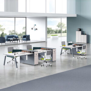 Minimalist Style 2/4/6 Person Workstation Desk Modern Office Furniture Staff Working Table