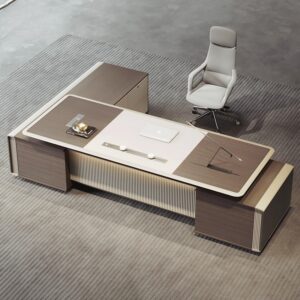 Premium Ceo Boss Office Table  Computer Desk Luxury Modern Executive  Furniture Desk 2.4m Office Desk