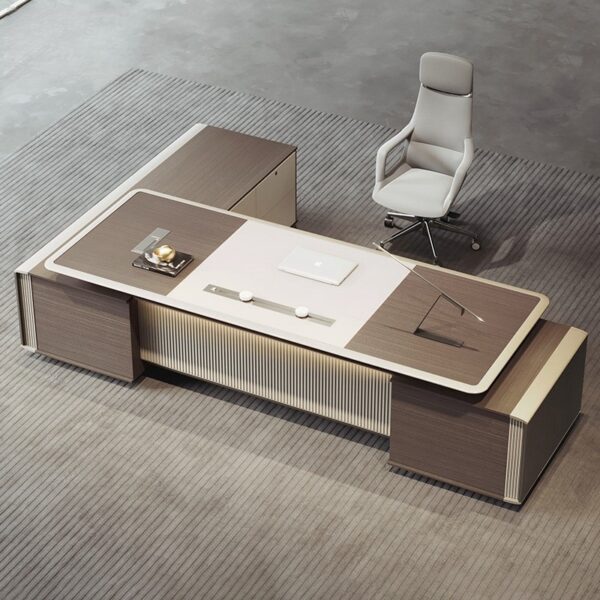 Premium Ceo Boss Office Table  Computer Desk Luxury Modern Executive  Furniture Desk 2.4m Office Desk