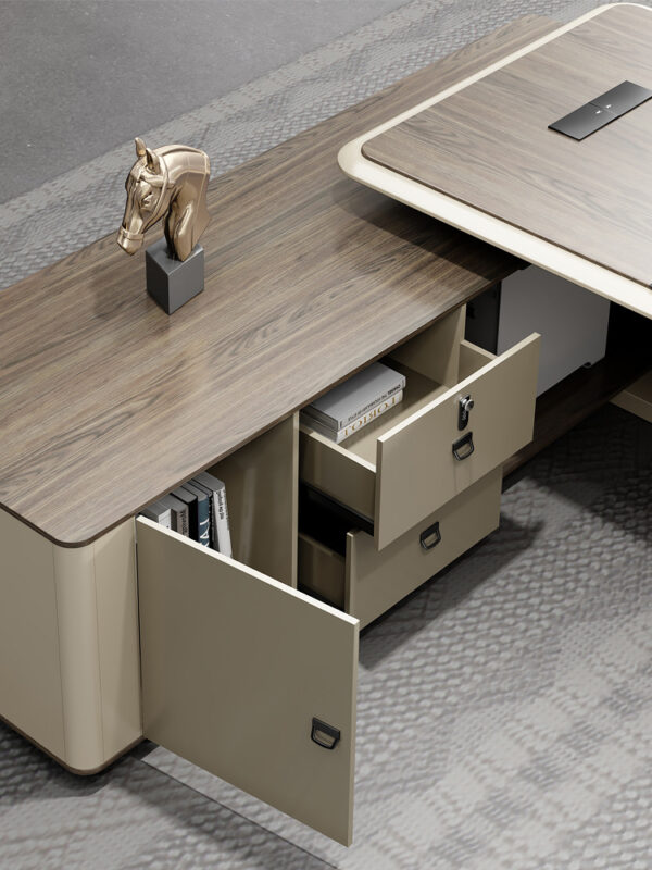 Modern CEO Director Office Table Luxury Executive Desk Office Furniture L Shape Executive Office Desk - 图片 7