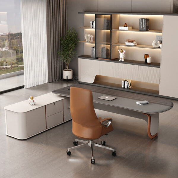Office Furniture Luxury Office Desk Executive Office Table Chair Escritorio De Oficina Commercial Furniture - 图片 7
